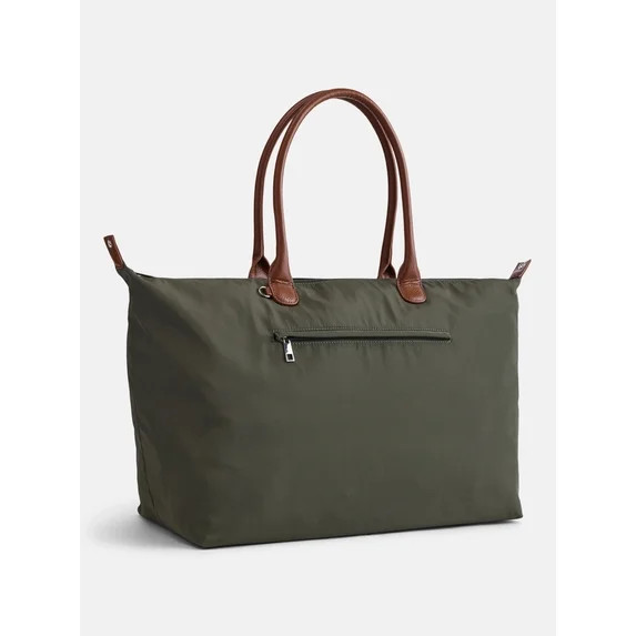 No Boundaries Weekender Tote Bag, Women's, Olive | Walmart (US)