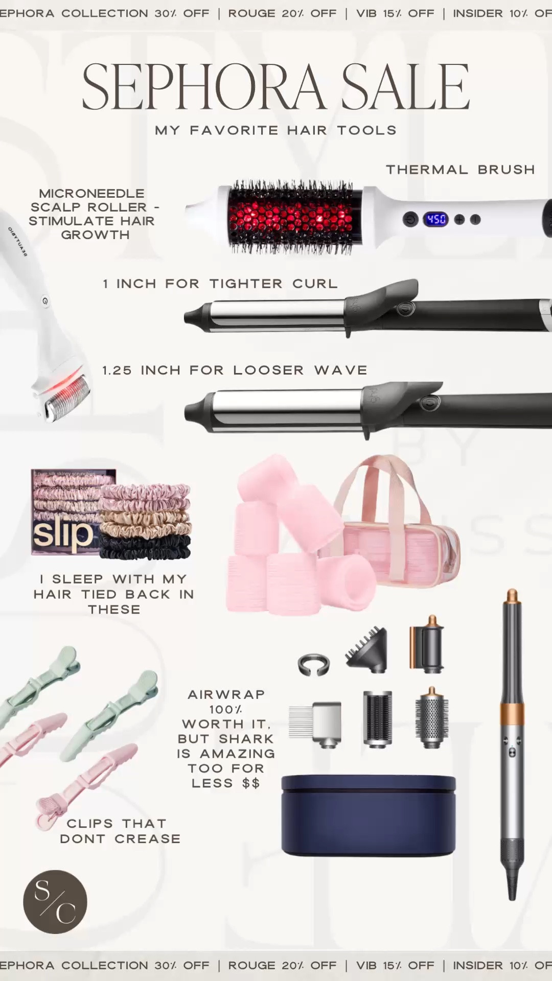 Sephora Sale! Save up to 30% with code SPRINGSALE 🤍 My Favorite Hair Tools

Best hair tool, best curling iron, Heatless curlers, silk hair tie, thermal brush, ceaseless clips, Best haircare, Sephora savings, hair mask, hair oil, gift for her, beauty sale, scalp serum, dry shampoo



#LTKSaleAlert #LTKBeauty