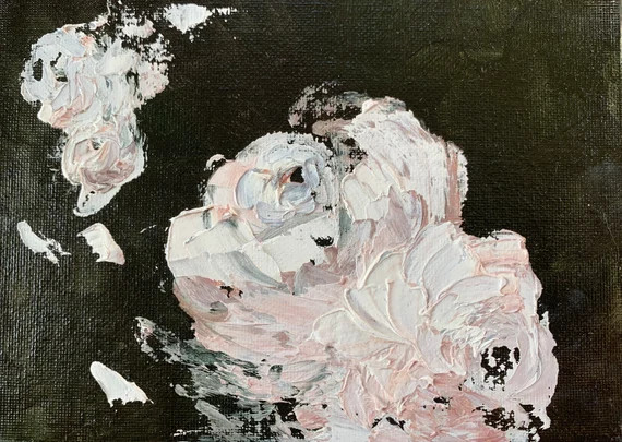 Abstract Roses Oil Painting | Etsy | Etsy (US)