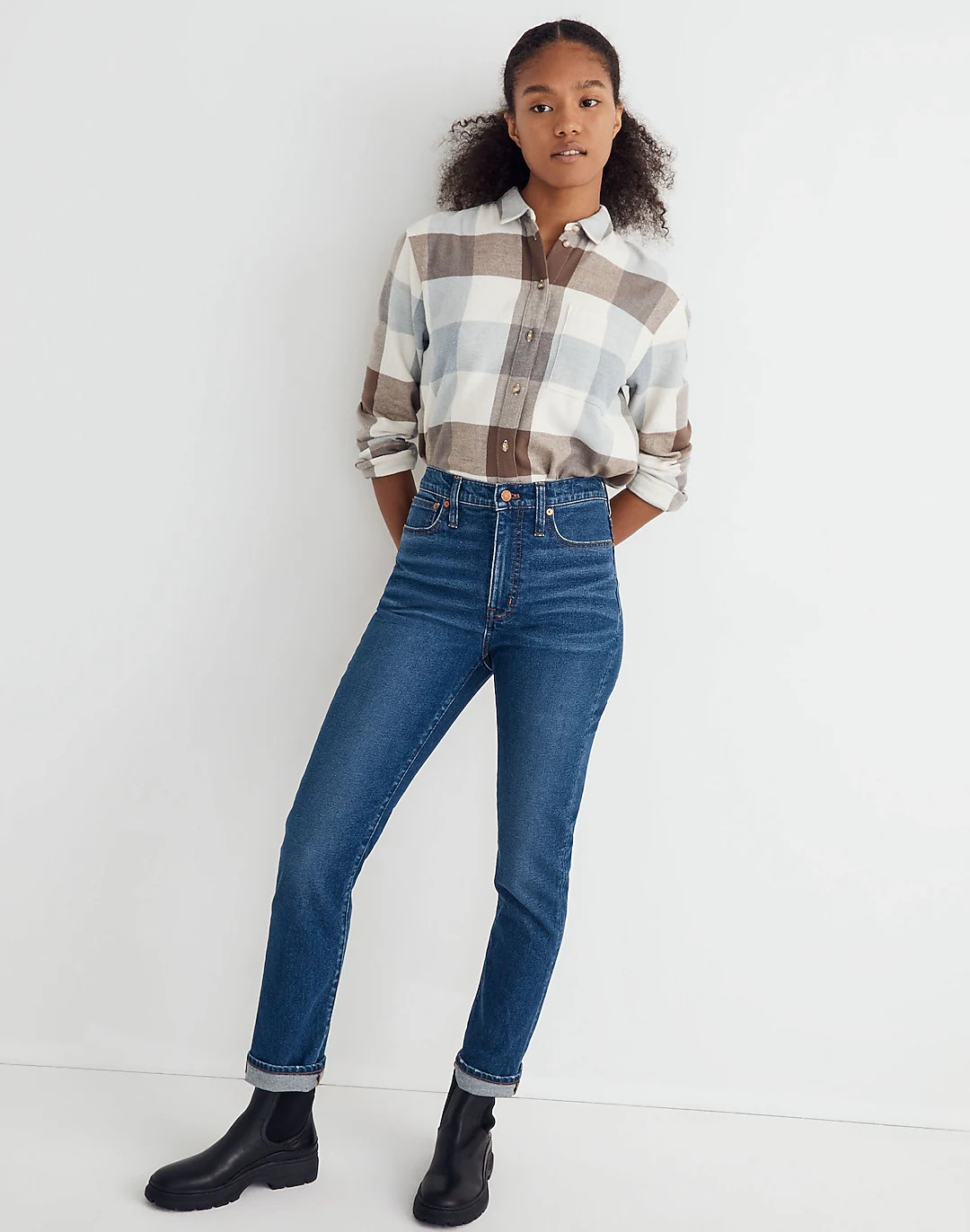 The High-Rise Slim Boyjean in Twyford Wash | Madewell