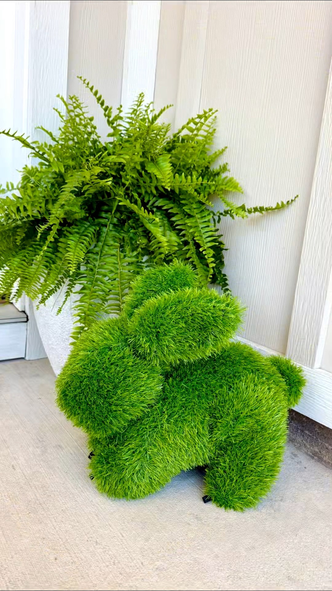#ad These green grass topiaries are the cutest little touch for spring 🐰🌿 They instantly make your porch or garden feel more styled and fun without doing much at all.

They come in the sweetest shapes — bunny, puppy, bear, and even a cheeky little dog 😂

Snag yours from @loweshomeimprovement before they’re gone 💚 @lowes #lowespartner

#LTKSeasonal #LTKHome #LTKmomlife