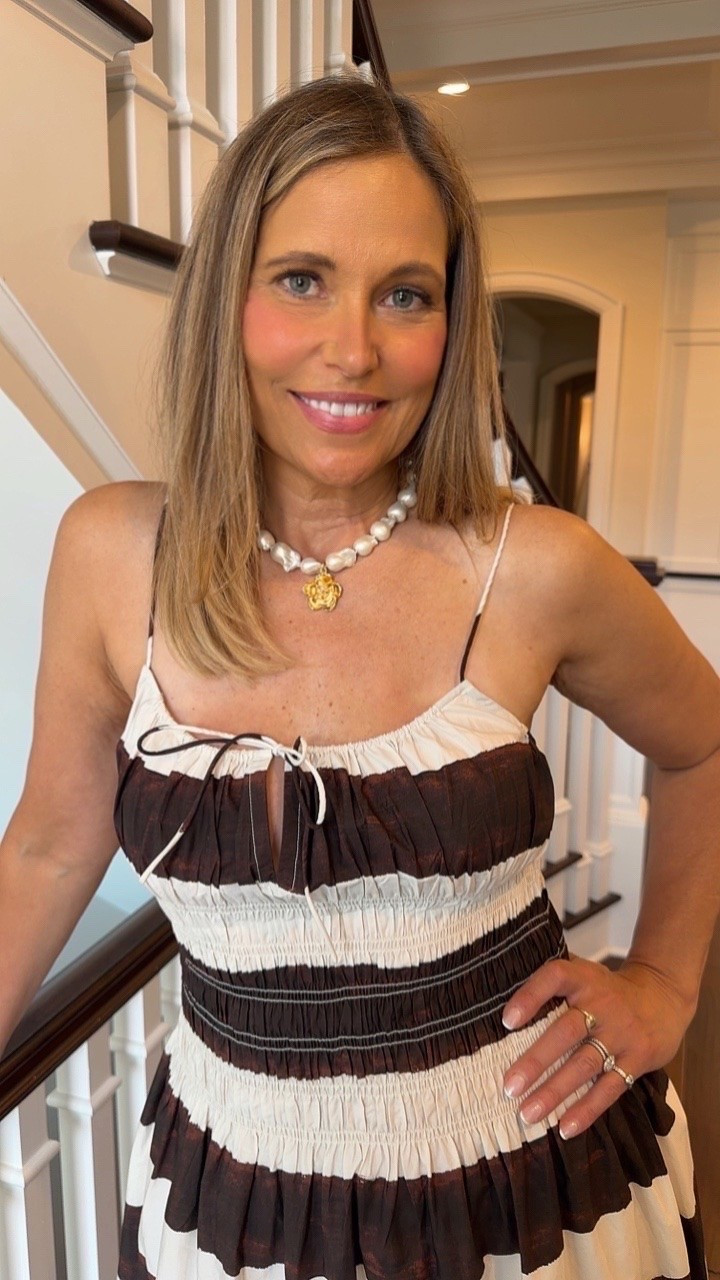 Now this is the perfect outfit to pack for your upcoming vacation! This dress is stunning and the neckline is perfect for this pearl necklace! Grab a cute bag and pair of heels to complete your look!

#LTKootd #LTKgrwm #LTKdayinmylife