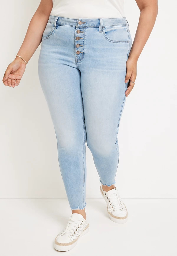 Plus Size m jeans by maurices™ Cool Comfort Curvy High Rise Super Skinny Jean | Maurices