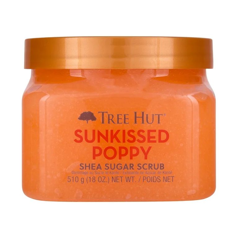 Tree Hut Sunkissed Poppy Shea Sugar Scrub, 18oz | Walmart (US)