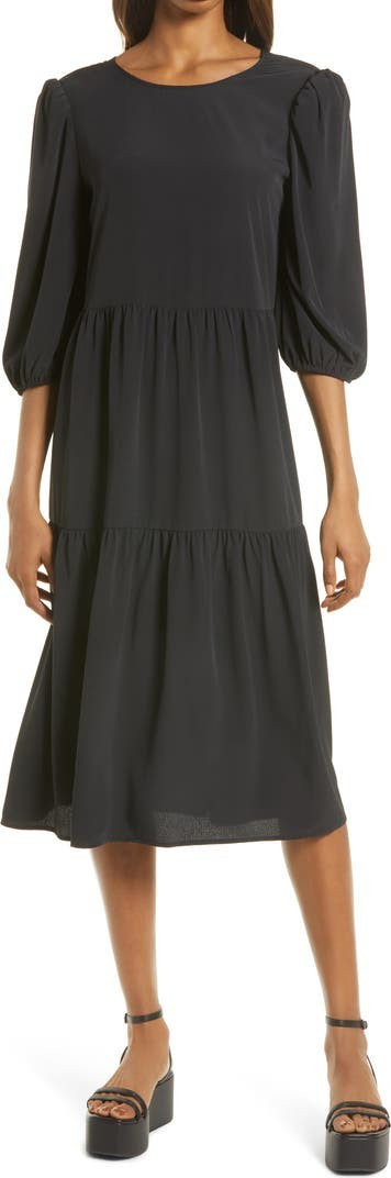 Tie Back Midi Dress | Nordstrom | Nordstrom