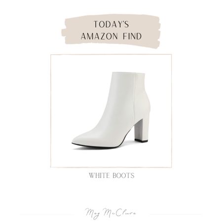 Today’s Amazon Find - White Boots

#LTKSeasonal #whiteboots #shortwhiteboots #fall #falloutfits #trendyshoes #boots #amazonfinds #amazon #amazonfashion #falldress 

#LTKshoecrush #LTKCon #LTKstyletip