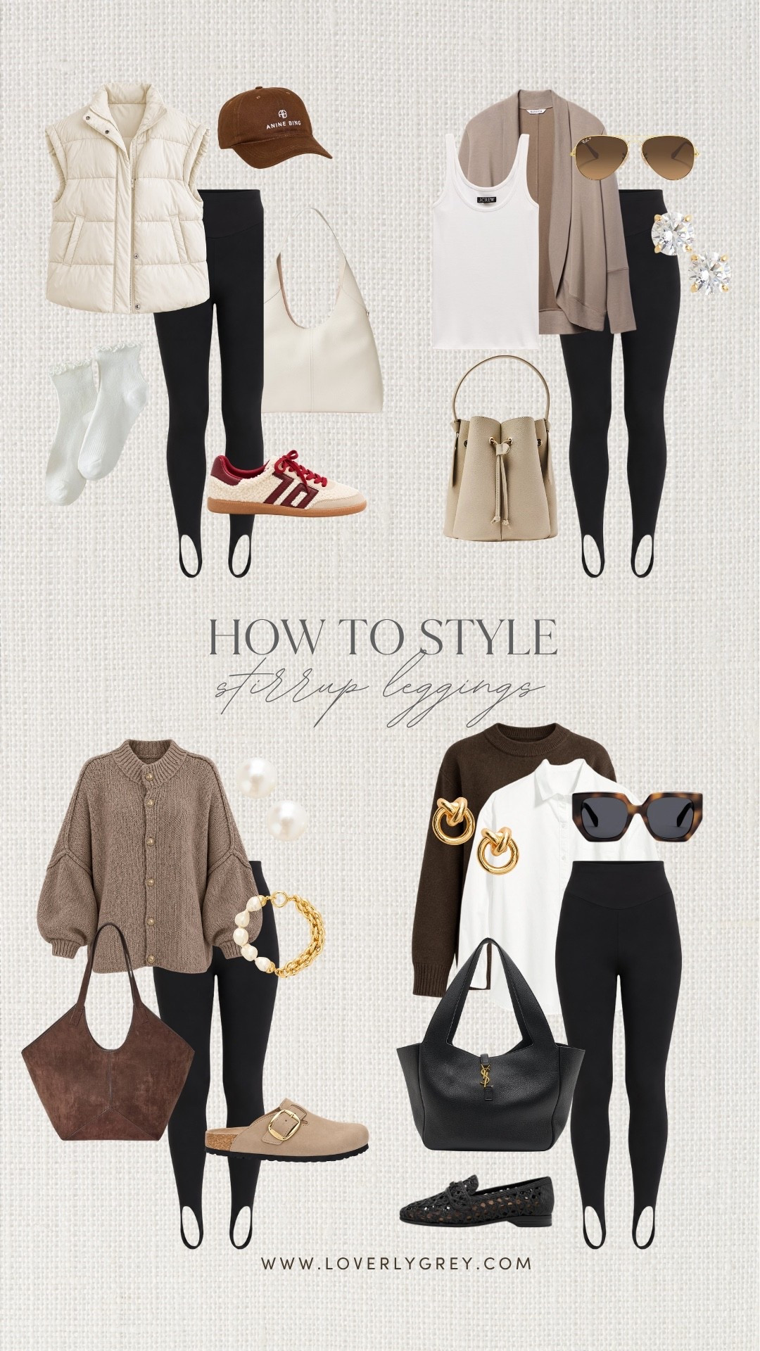 I’m loving this stirrup leggings outfit inspiration for fall! These looks make black leggings feel so much more polished with cozy cardigans, puffer vests, oversized sweaters, sneakers, flats and neutral fall accessories. Such an easy way to style stirrup leggings for fall when you want a comfy casual outfit that still feels really put together.

#LTKSeasonal #LTKootd