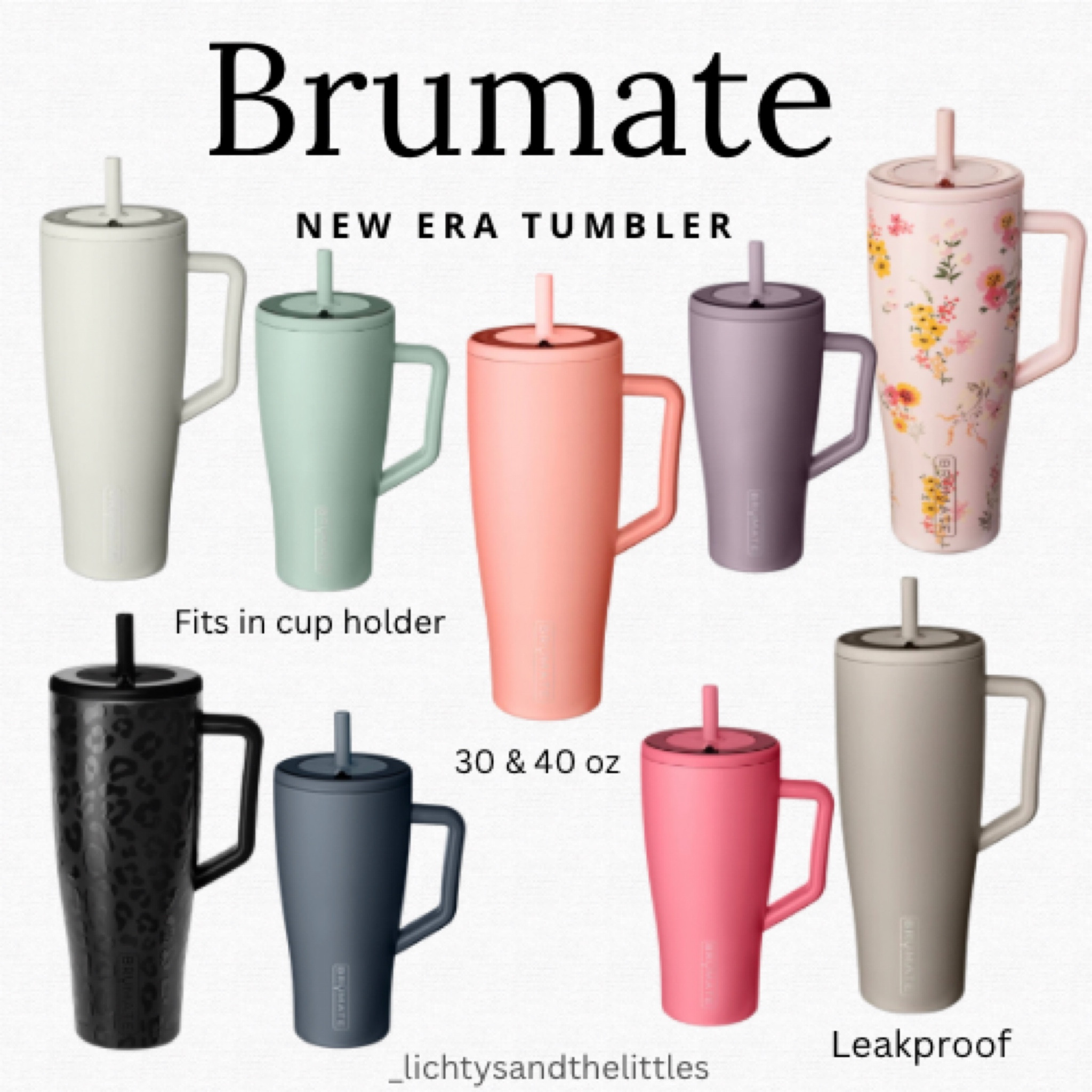 Brumate new Era tumbler. 30 & 40 oz. Has a straw, is leakproof, has a handle, fits in your cup holder & is dishwasher safe. Wow product! Keeps your drinks cold for hours. All moms, athletes, EVERYONE needs this! ✨

Water bottle/women’s gift/women’s birthday gift/ women’s Christmas gift/teacher gift/graduation gift/new mom gift/mothers day gift 