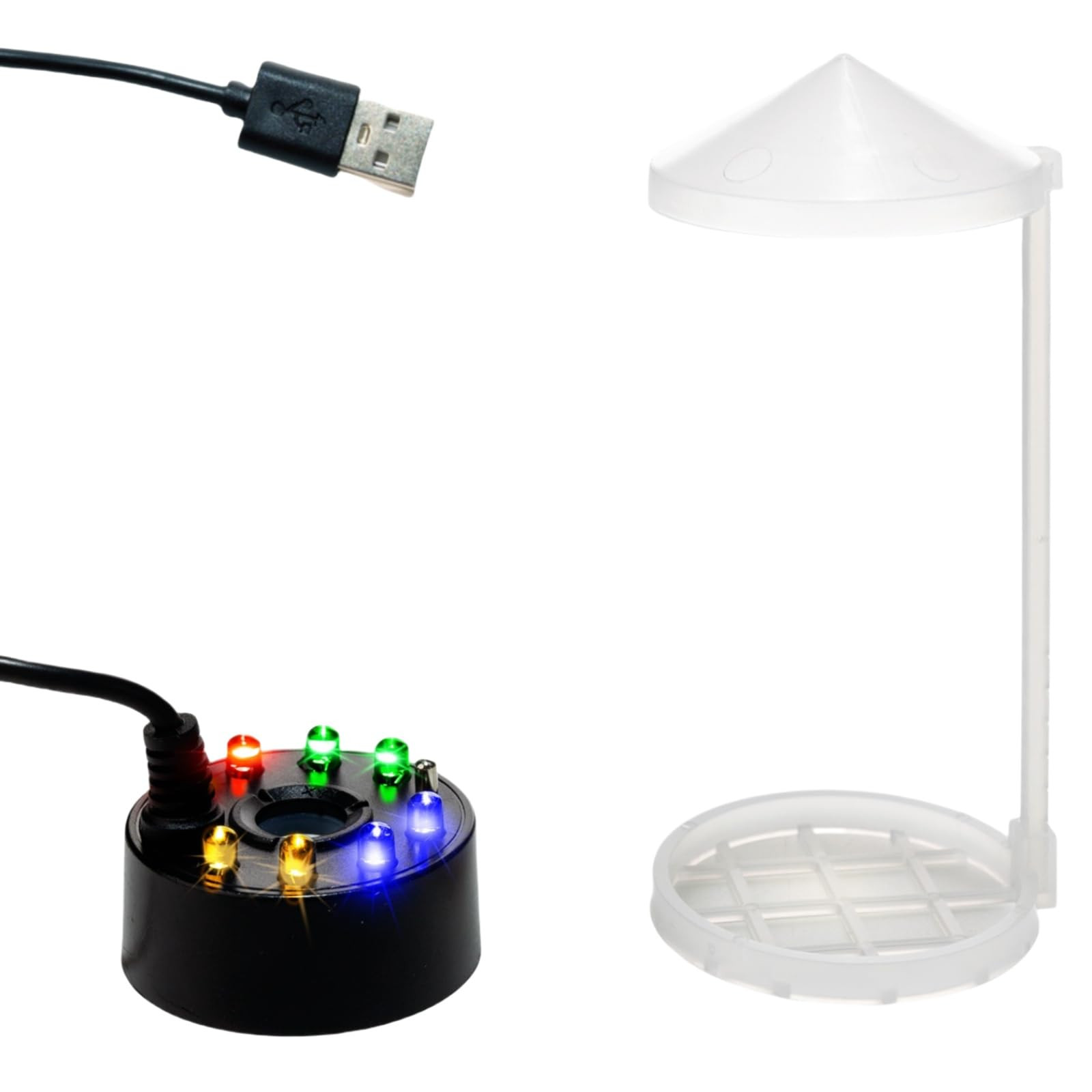 USB Mist Maker Fogger 8 LED Ultrasonic Cool Mist Fountain Humidifier for Halloween Christmas Indo... | Amazon (US)