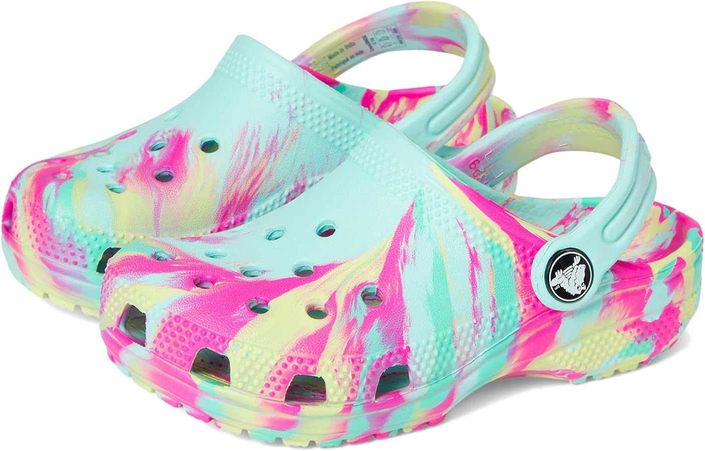 Unisex-Child Classic Watercolor Marbled Clog | Amazon (US)