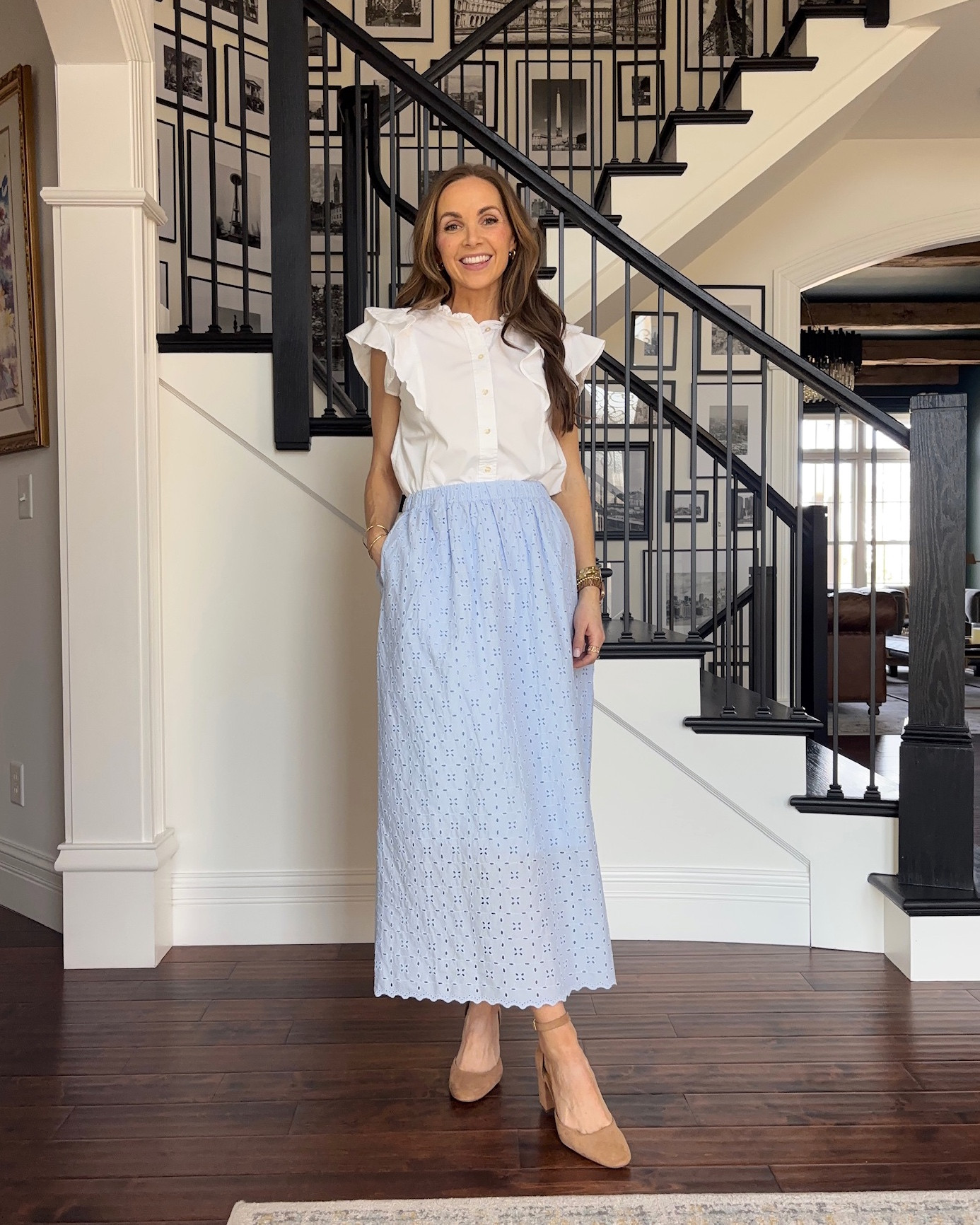 Spring style under $30! Wearing size XS in light blue skirt 

#LTKFindsUnder50 #LTKStyleTip #LTKSeasonal