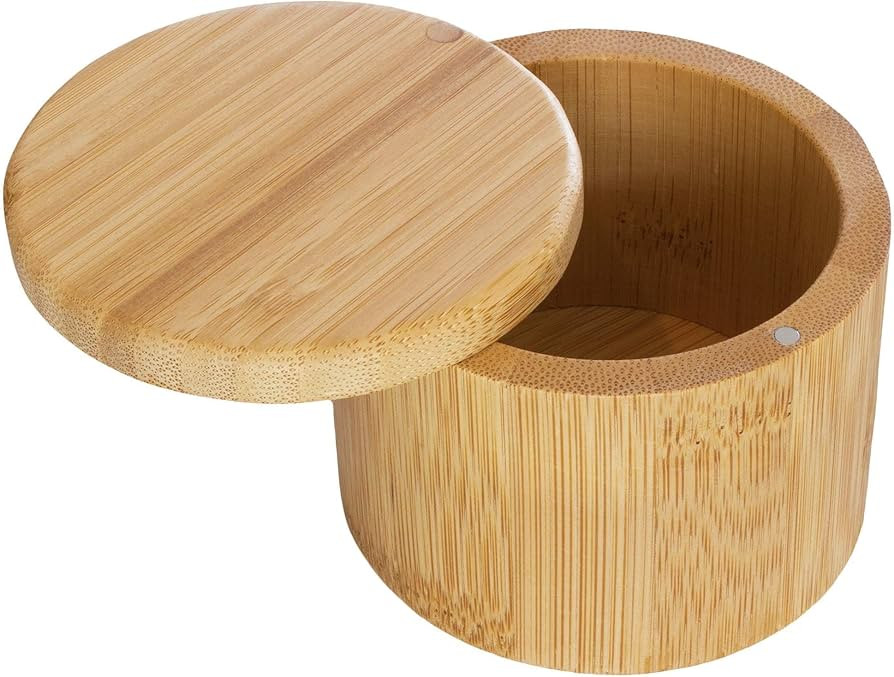 Totally Bamboo Salt Cellar with Swivel Lid – Bamboo Spice Box Storage Container for Kitchen Cou... | Amazon (US)