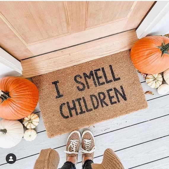 I Smell Children Doormat Halloween Doormat Fall Doormat - Etsy | Etsy (US)