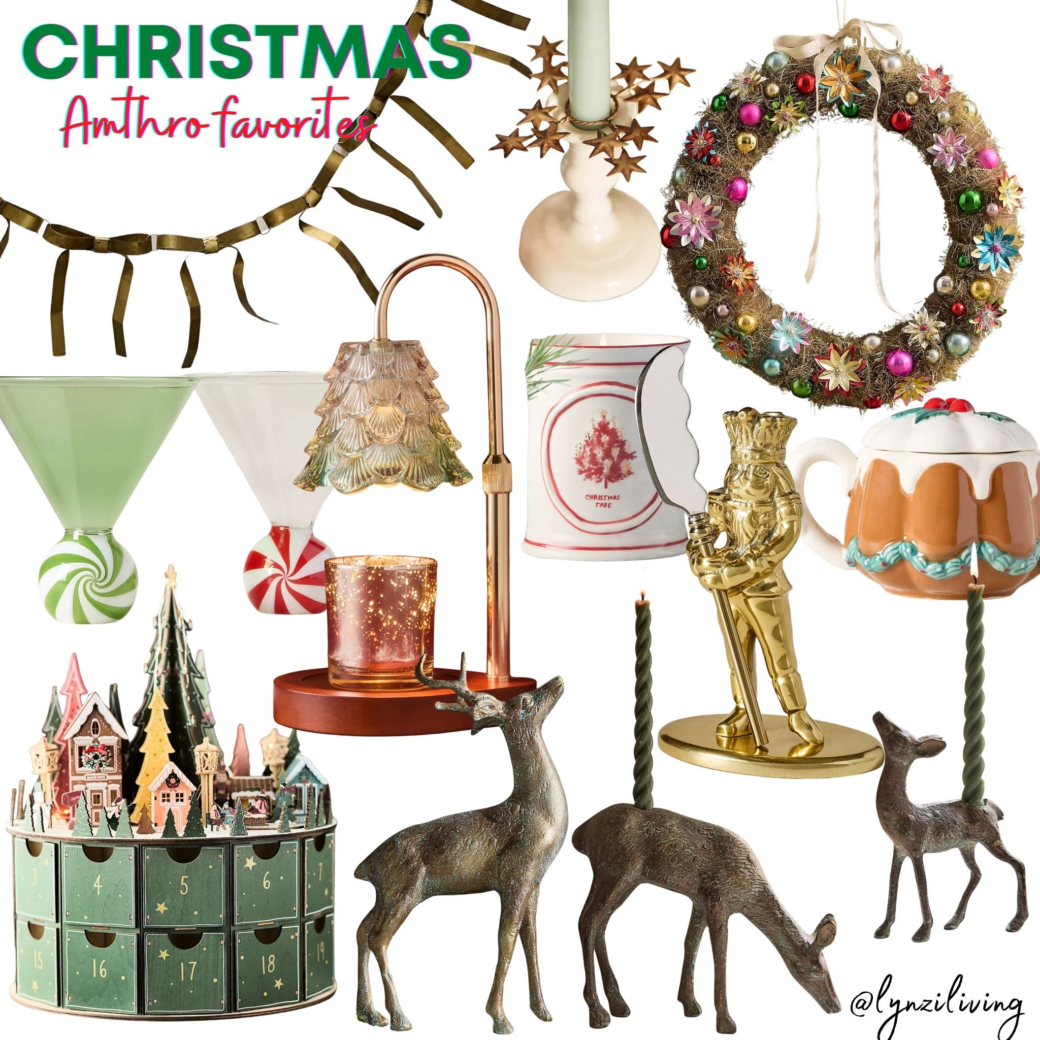 Anthropologie Christmas Favorites 

Christmas decor 2026, Christmas home decor 2026, holiday decor 2026, holiday home decor 2026, Christmas martini glasses, Christmas garland, metal garland, candle accessories, Christmas wreath, Christmas candle, Nutcracker Christmas, figgy pudding, Christmas candle holder, Christmas advent calendar, Christmas candle warmer, holiday advent calendar
￼

#LTKHome #LTKSeasonal