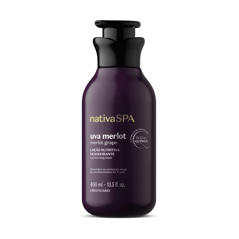 Loção Nutritiva Desodorante Nativa Spa Uva Merlot 400ml | O Boticário | oBoticario (BR)