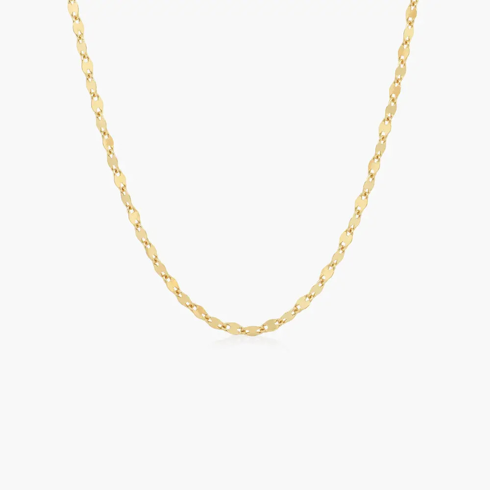 Aria Mirror Chain Necklace - Gold Plating | Oak & Luna (US)