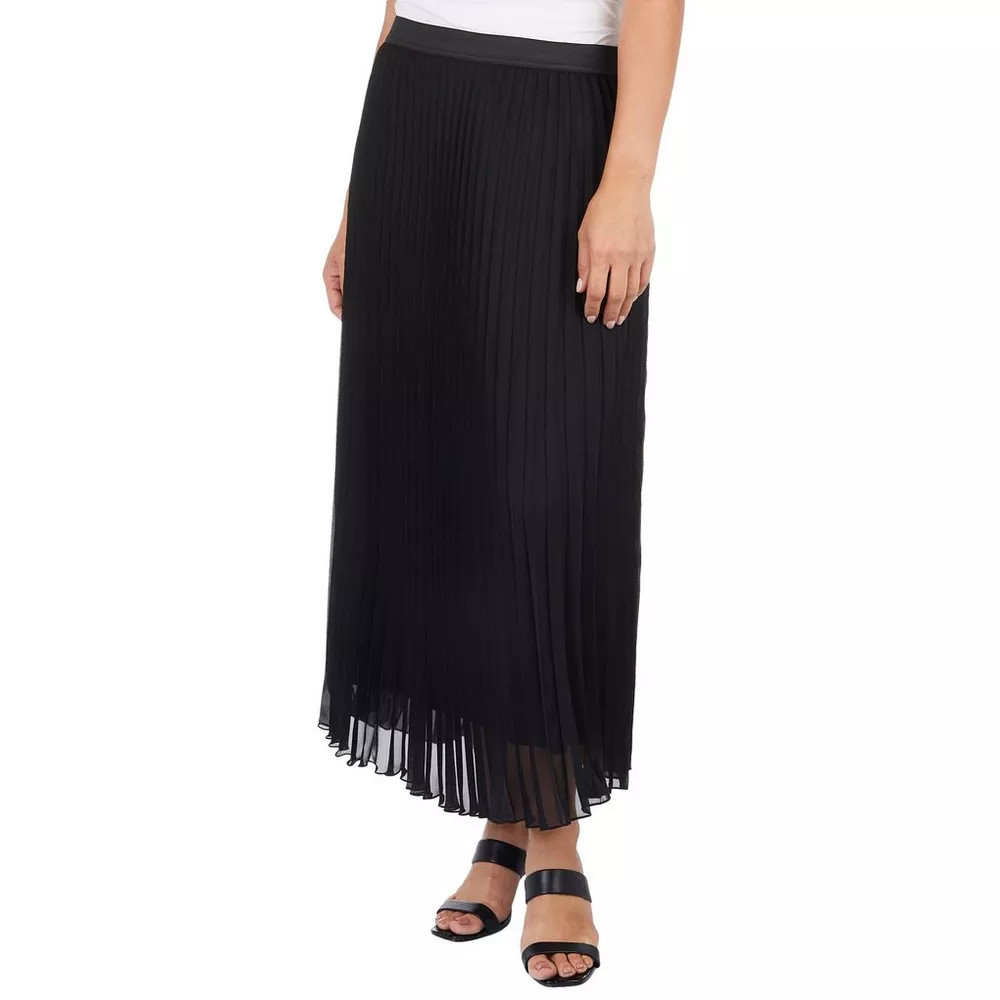Womens Solid Accordion Midi Skirt | Bealls