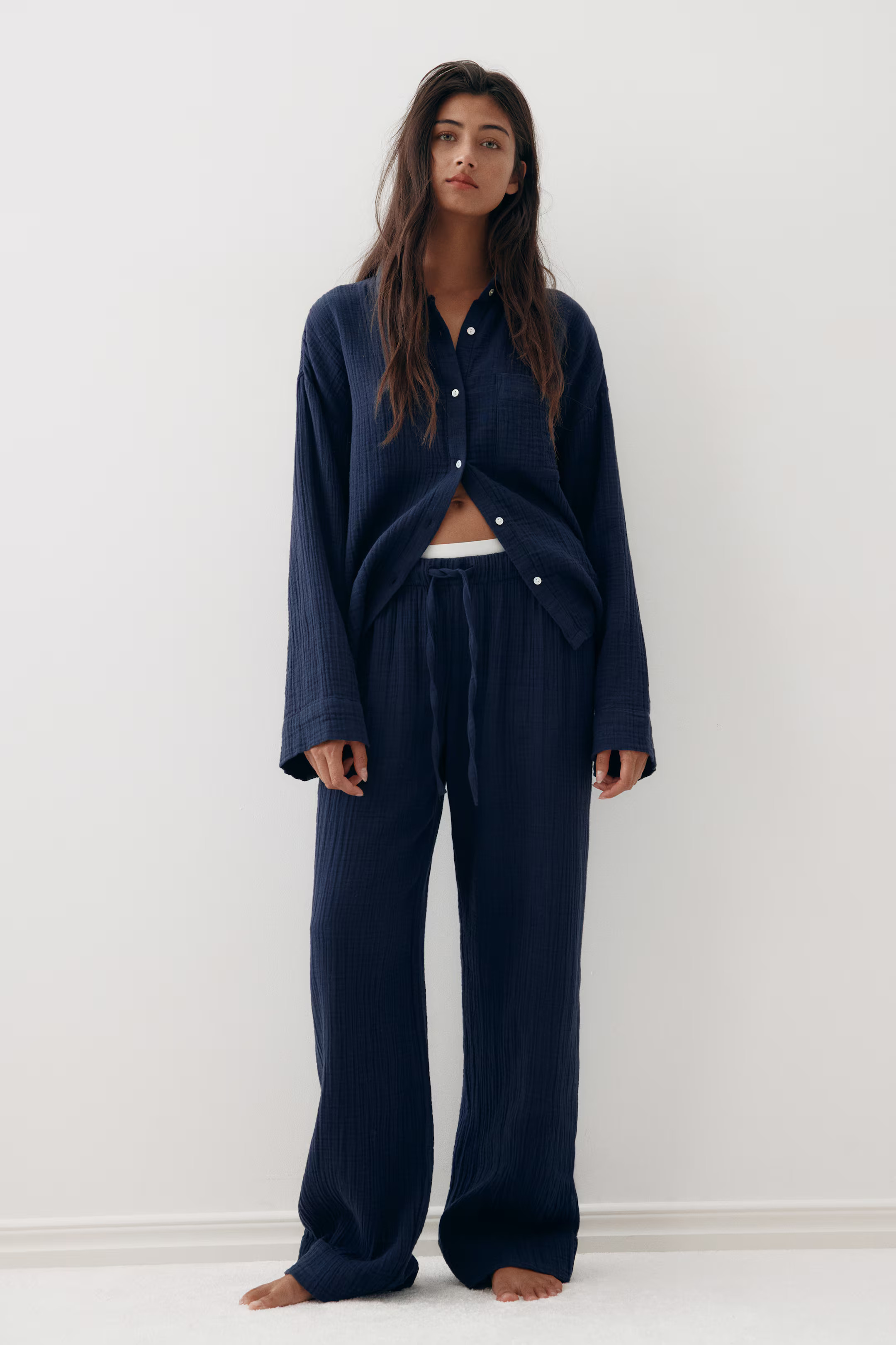 Cotton muslin pyjamas | H&M (UK, MY, IN, SG, PH, TW, HK)