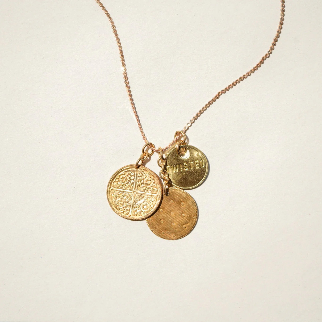 Tre necklace | Twisted Silver