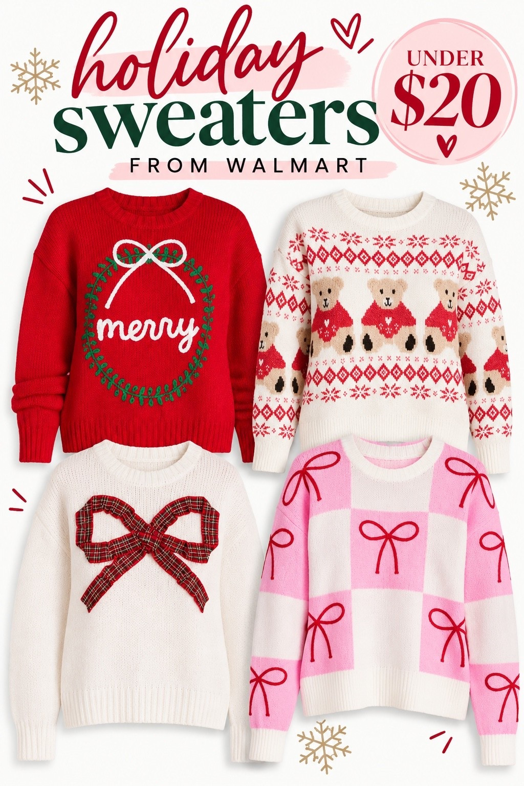 Holiday sweaters from Walmart

#LTKPetite #LTKSeasonal