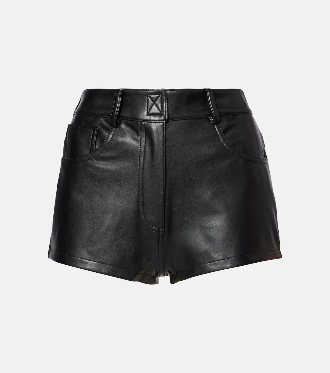 High-rise faux leather shorts | Mytheresa (UK)