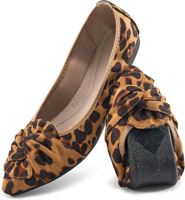 Aomigoct Comfortable Dressy Flats for Women: Cushioned Insole & Lightweight for All-Day Office Co... | Amazon (US)