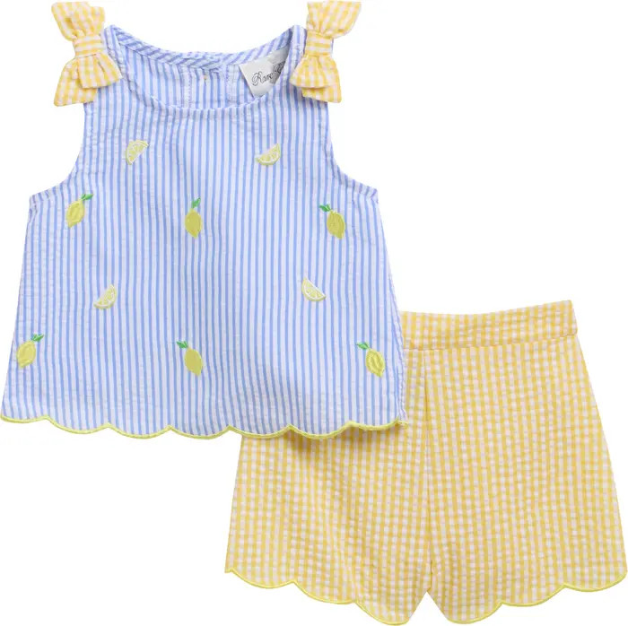 Rare Editions Lemon Seersucker Top & Bloomers | Nordstromrack | Nordstrom Rack