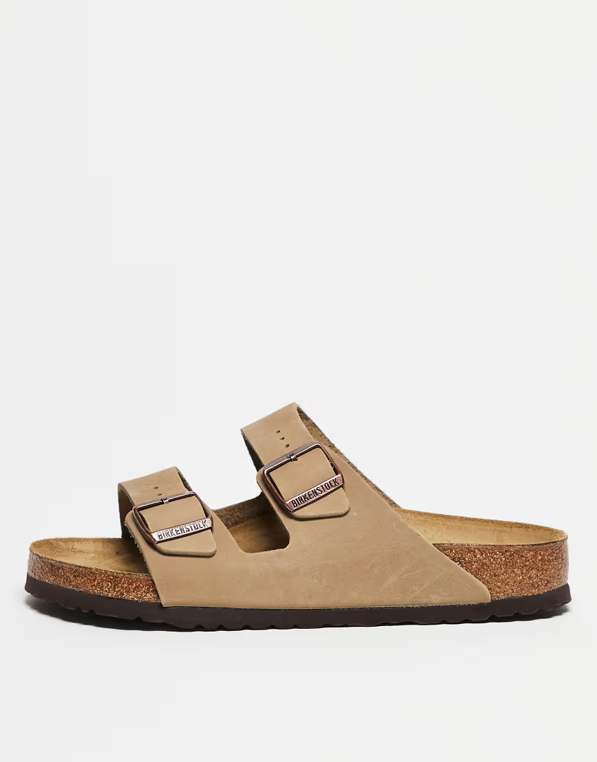 Birkenstock Unisex Arizona sandals In tobacco oiled leather-Brown | ASOS (Global)