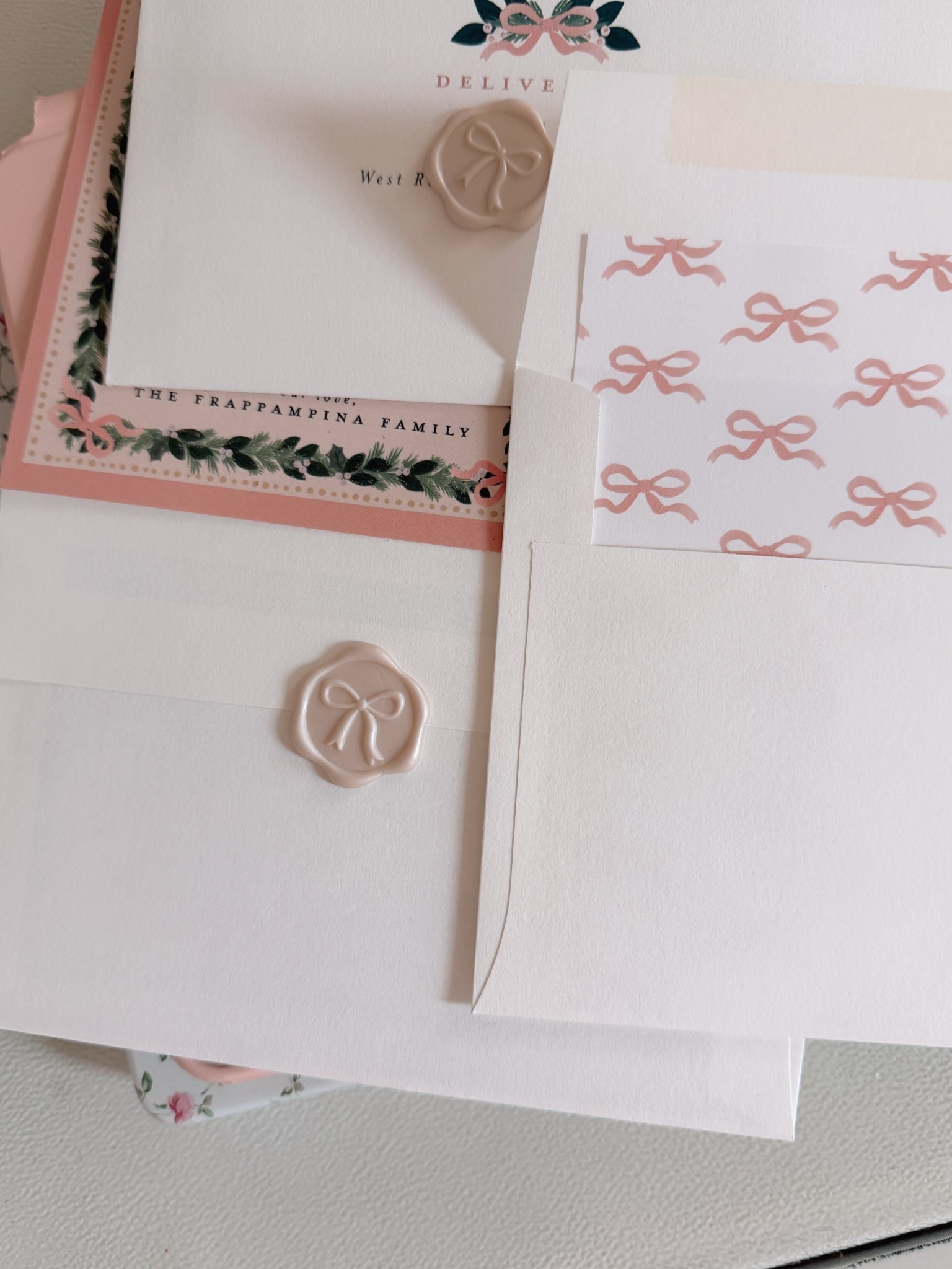 This champagne pink bow wax seal is peel and stick and the perfect way to up level your Christmas cards! $15 for a pack of 50!! Comes in many colors!

#LTKHoliday #LTKGiftGuide #LTKmomlife