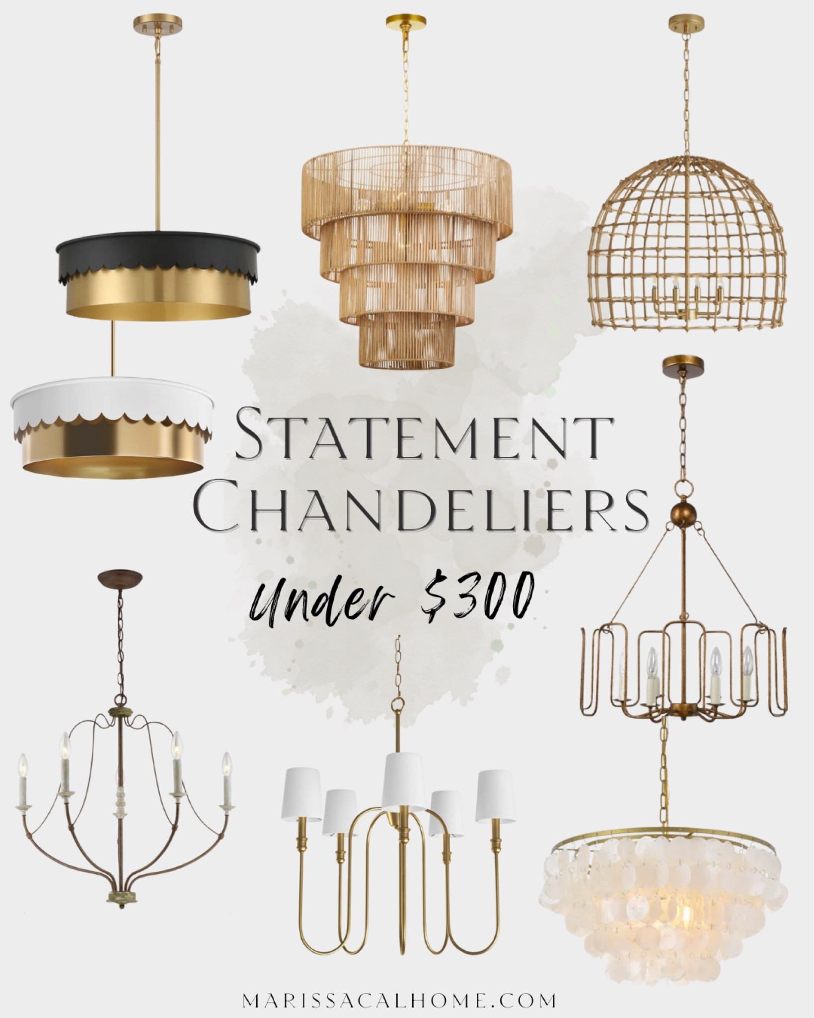 Statement chandeliers // brass // gold // dining room lighting // pendant lights // boho interior style // shaded // transitional // Wayfair

#LTKHome