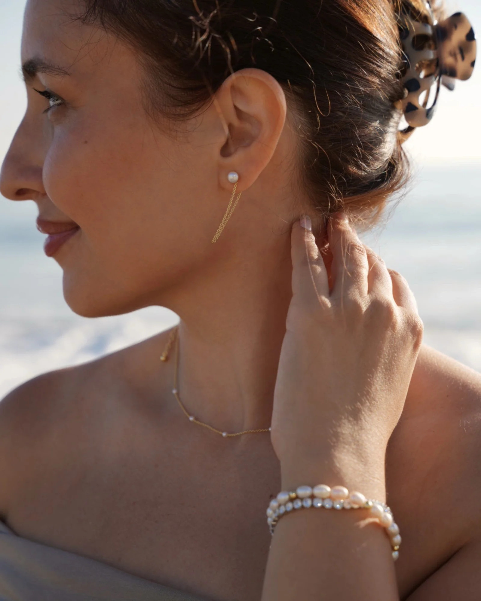 Louella Pearl Chain Dangle Earrings - Shop Jewelry | Dareth Colburn | Dareth Colburn