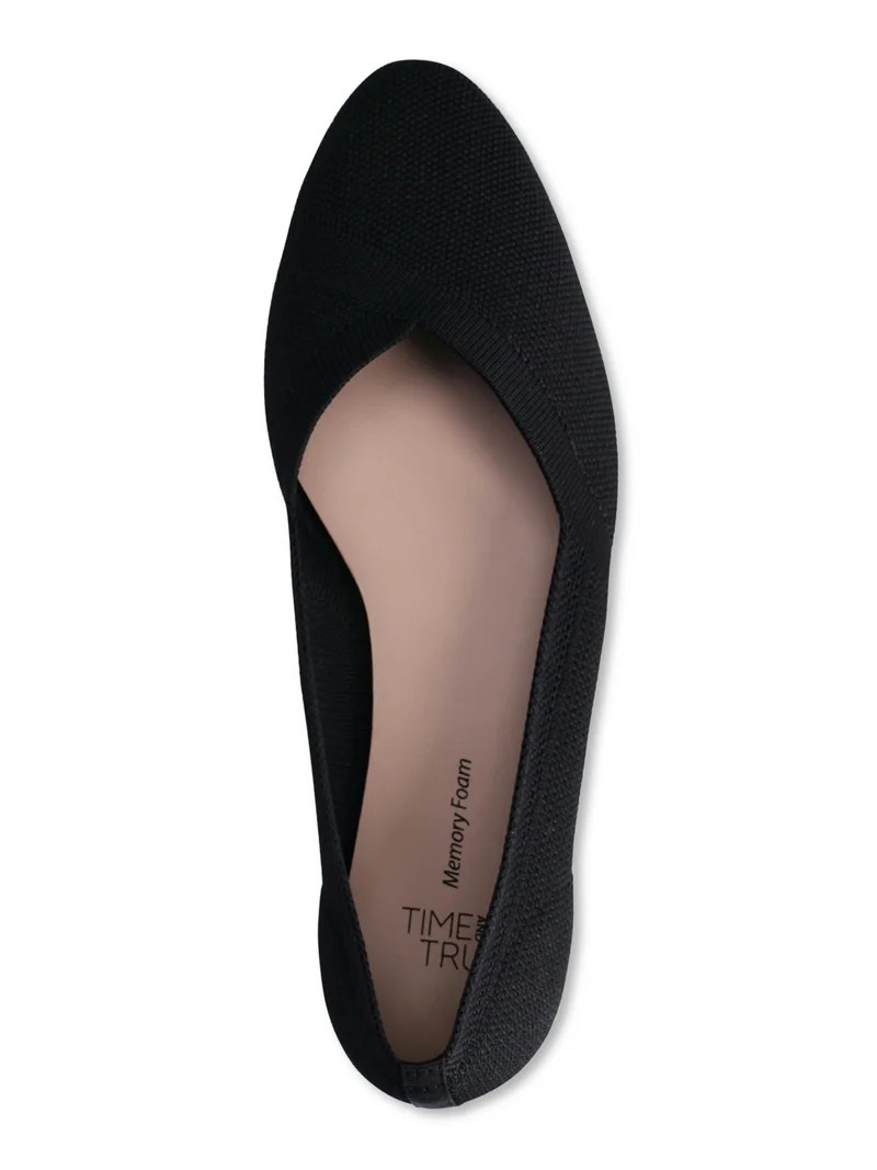 Time and Tru Women's Knit Ballet Flats | Walmart (US)