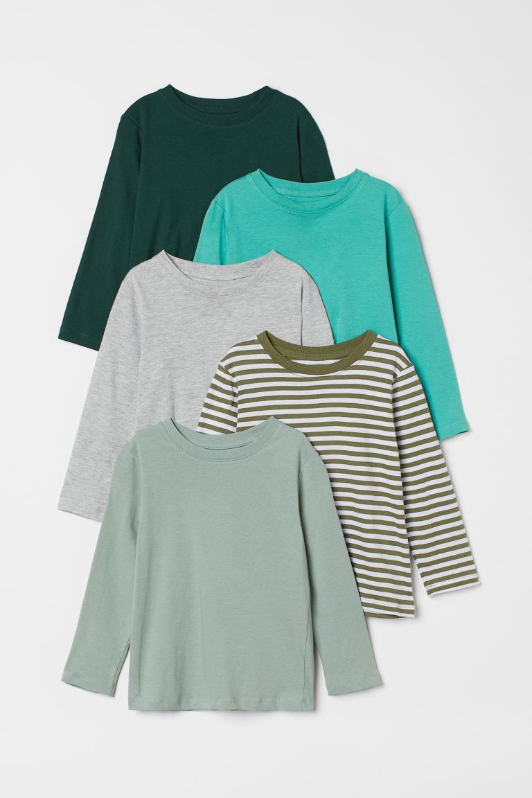 5-pack Jersey Shirts | H&M (US + CA)