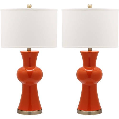 Safavieh Lola 30 in. H Column Ceramic Table Lamp, Set of 2 | Walmart (US)