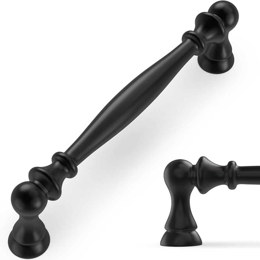 10 Pack 5 Inch(128mm) Kitchen Cabinet Handles Matte Black Cabinet Pulls Zinc Alloy Drawer Pulls S... | Amazon (US)