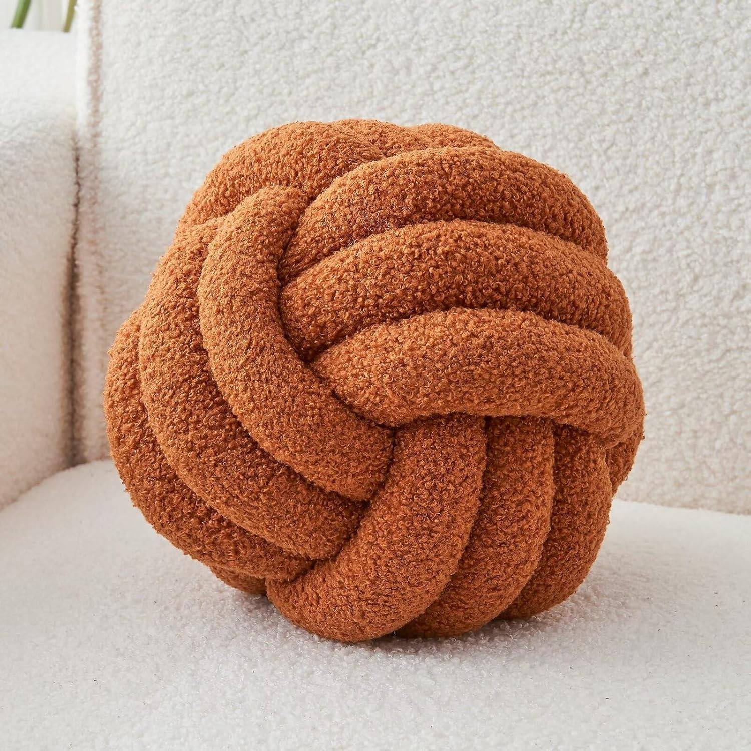 LUSJNGE Decorative Throw Knot Pillow Ball for Home Chair Sofa Couch Bed Aesthetic Round Decor Pil... | Amazon (US)
