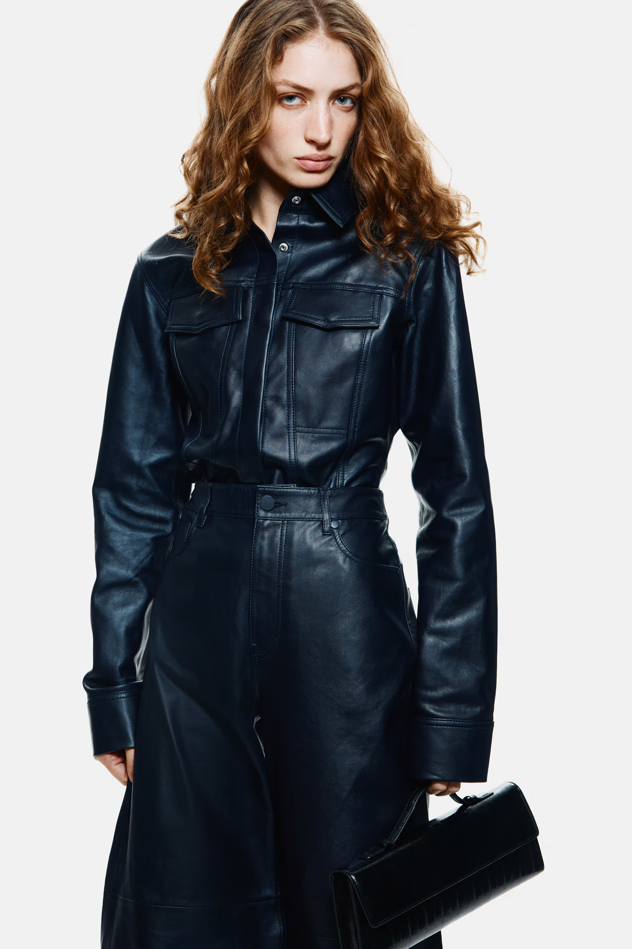 Lederhose - Marineblau - Ladies | H&M AT | H&M (DE, AT, CH, NL, FI)