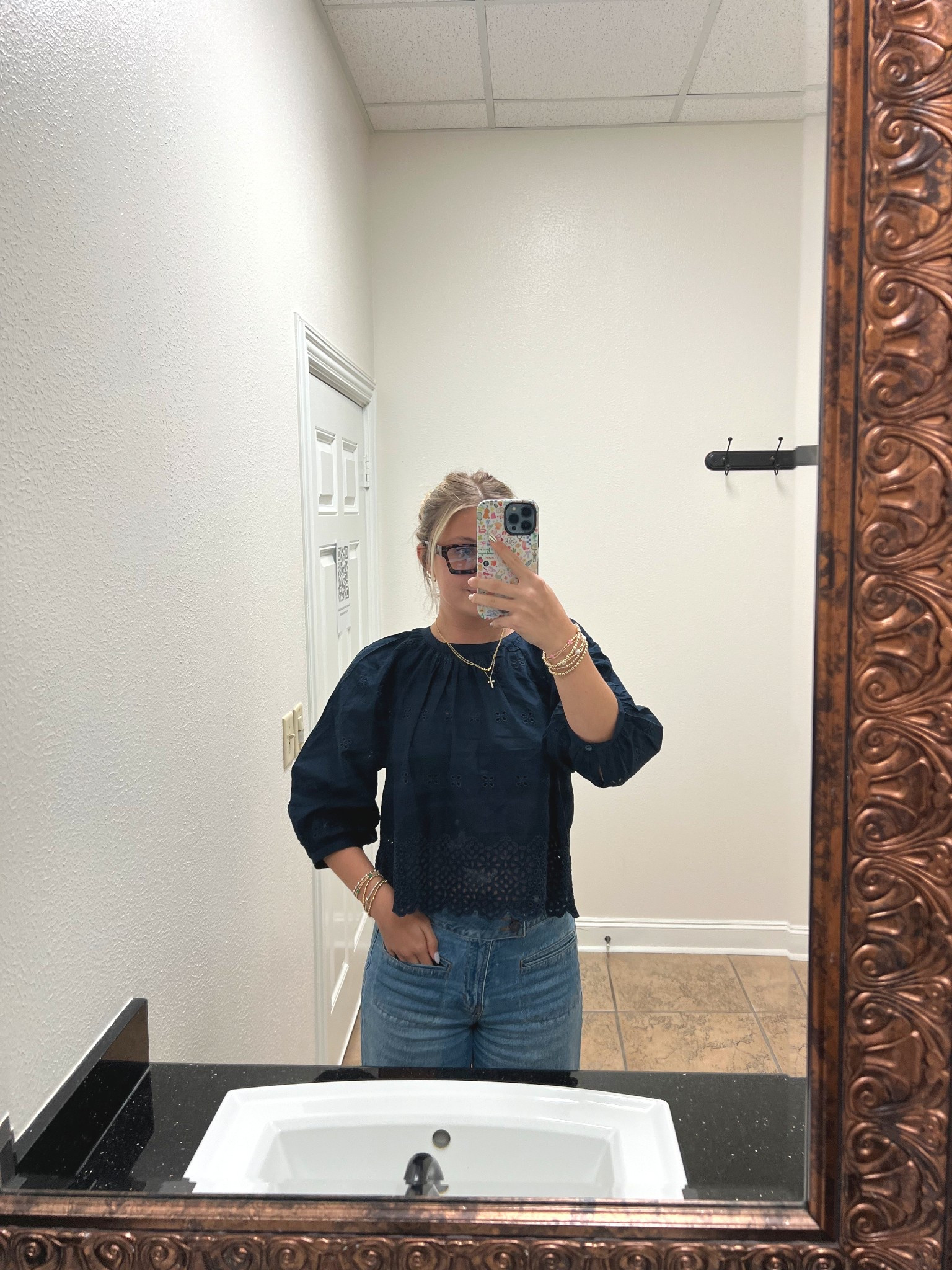 The cutest old navy spring top and jeans. I have been obsessed with old navy because they currently have THE best basics! Perfect for work, church, or a spring day top. Super cute Easter top as well!

#LTKFindsUnder50 #LTKSaleAlert #LTKSeasonal