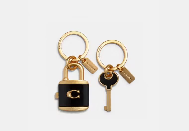 Lock And Key Bag Charm Key Ring | Coach Outlet