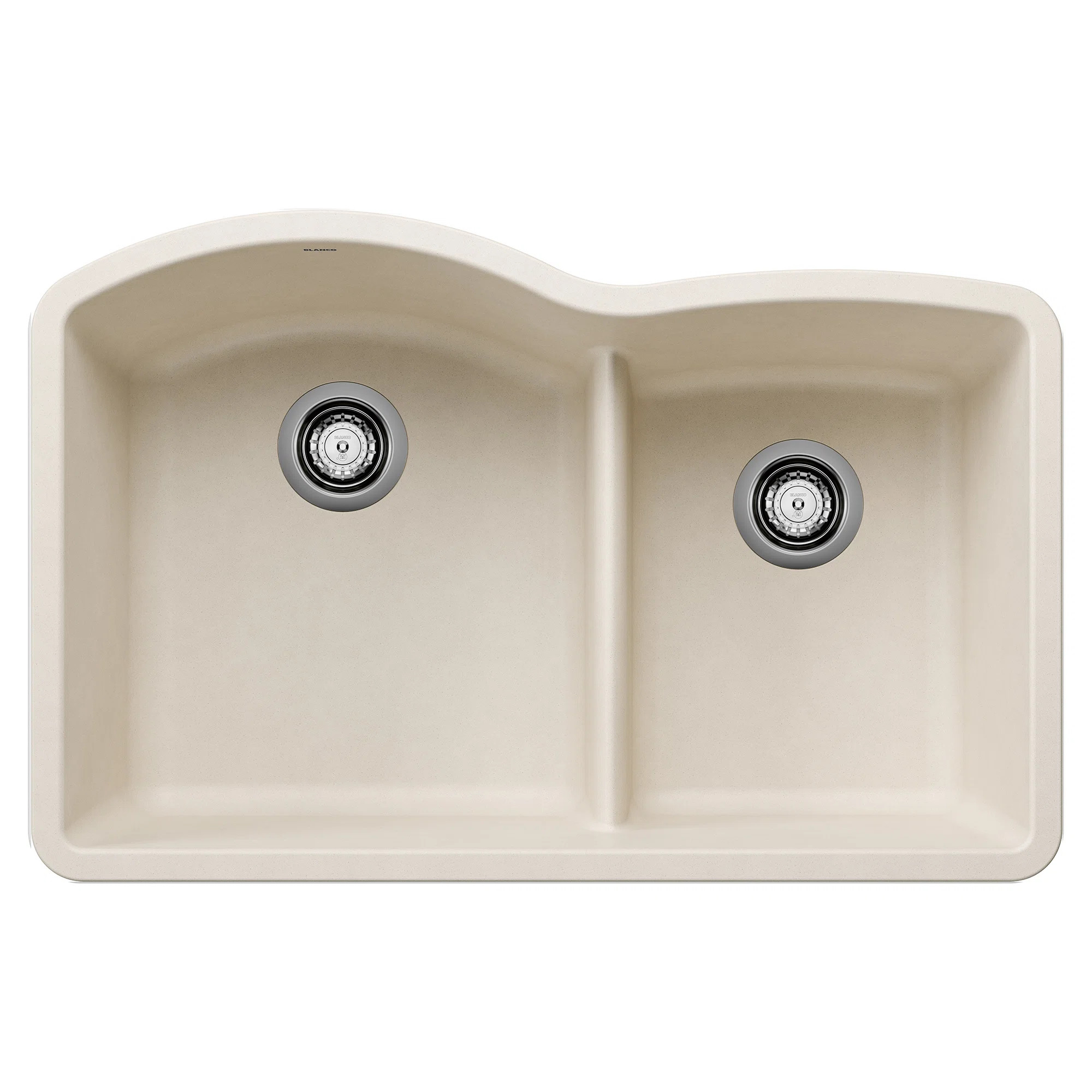 Diamond SILGRANIT 32" 60/40 Double Bowl Undermount Kitchen Sink with Low Divide 443065 | Wayfair North America