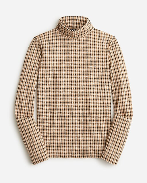 Tissue turtleneck in plaid | J. Crew US
