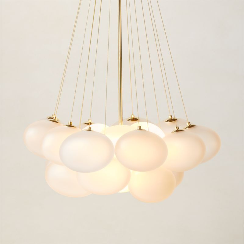 Corvina Glass Bubble Chandelier + Reviews | CB2 | CB2