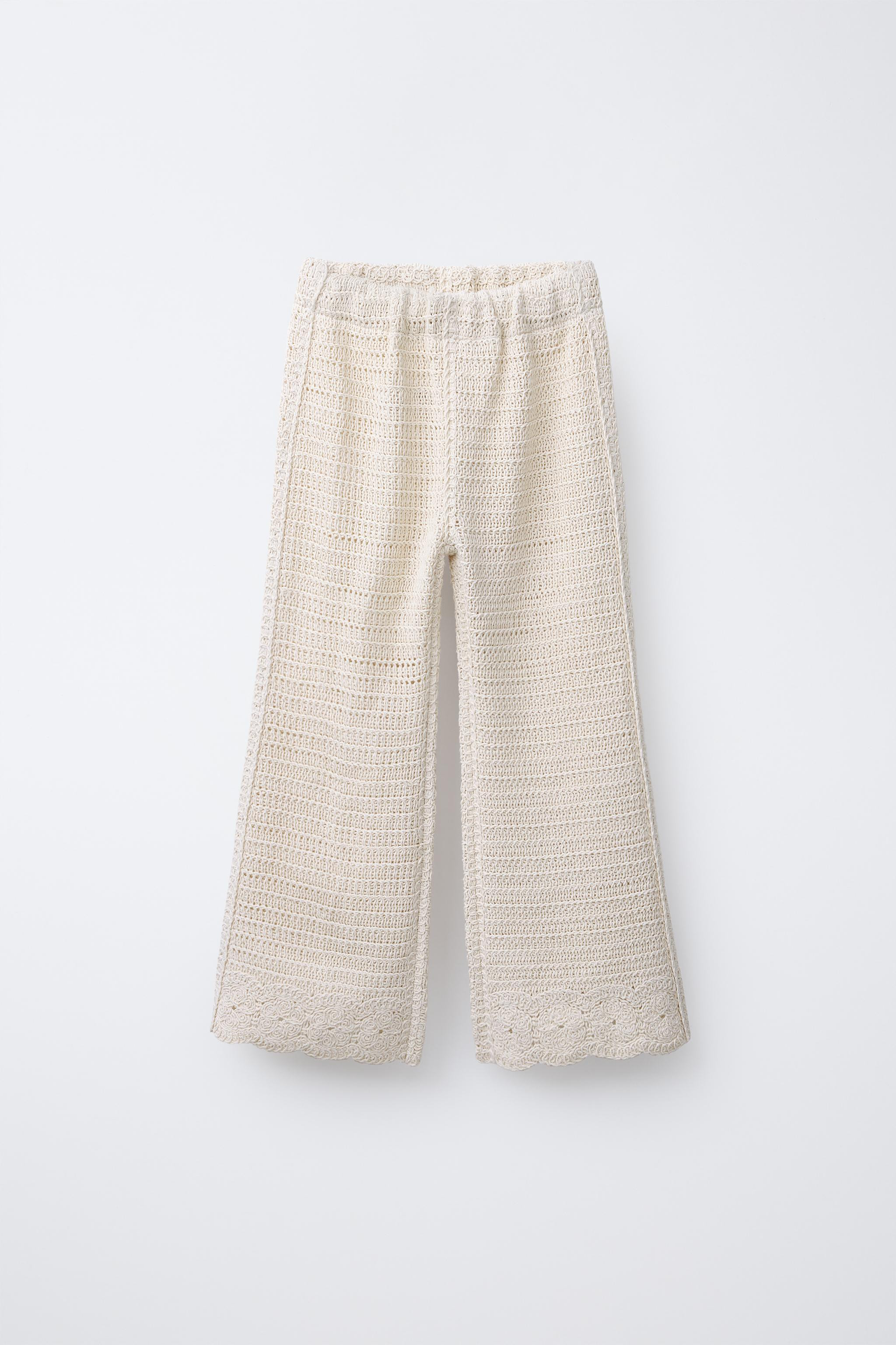 CROCHET FLORAL CULOTTES | Zara US
