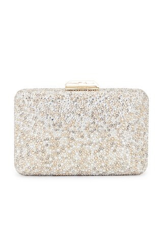olga berg Shira Hotfix Clutch in Champagne from Revolve.com | Revolve Clothing (Global)