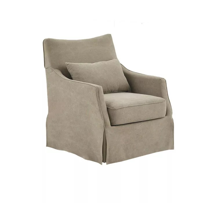 London Swivel Chair Tan - Martha Stewart | Target