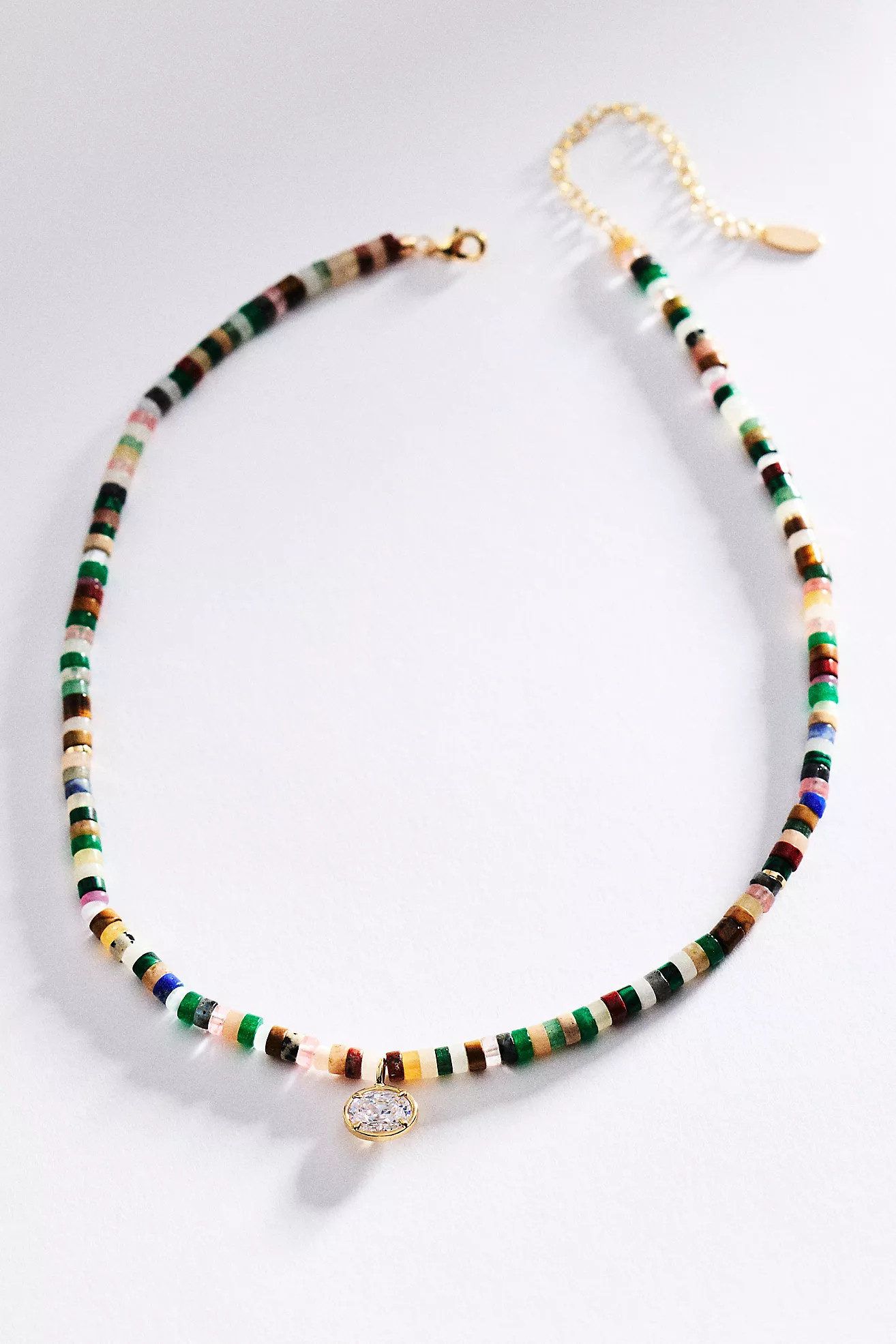 Beaded Shell Pendant Necklace | Anthropologie (US)