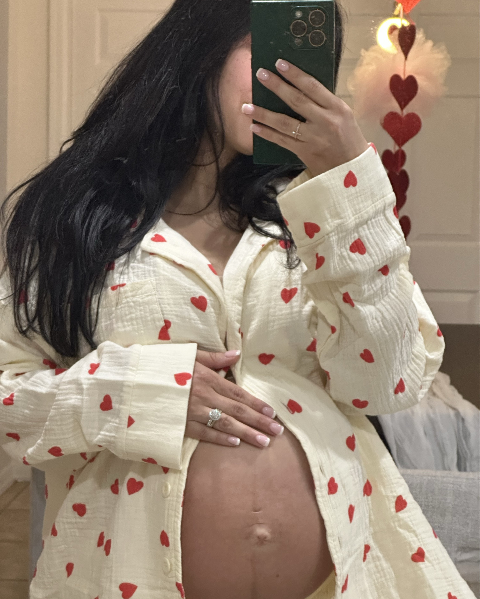 obsessed w/ these jammies❣️
wearing size medium for oversized feel


#LTKBump #LTKSeasonal