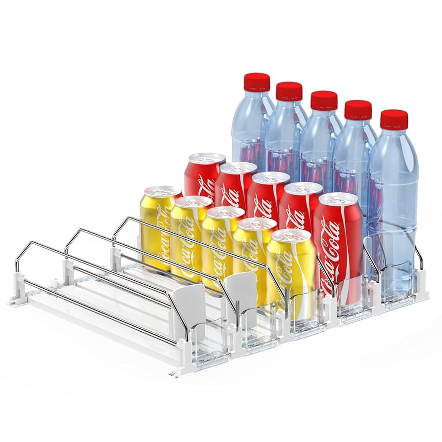 AMLLLC Drink Dispenser for Fridge,Automatic Pusher Glide Soda Can Dispenser for Refrigerator and ... | Amazon (US)