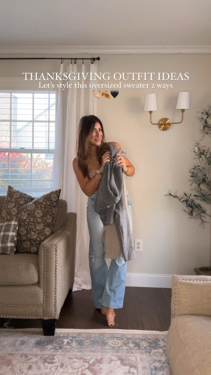 Oversized sweaters I’m loving that are so versatile! USE CODE LAUREN30NOV for 30% OFF!l. Xx Wearing TTS. 

Holiday outfit. Thanksgiving outfit. Leggings outfit. Jeans. Sweater 

#LTKHoliday #LTKGiftGuide #LTKStyleTip