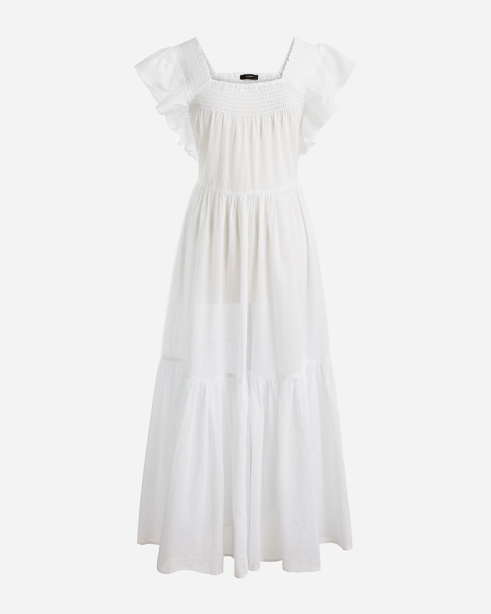 Flutter-sleeve cover-up dress | J. Crew US
